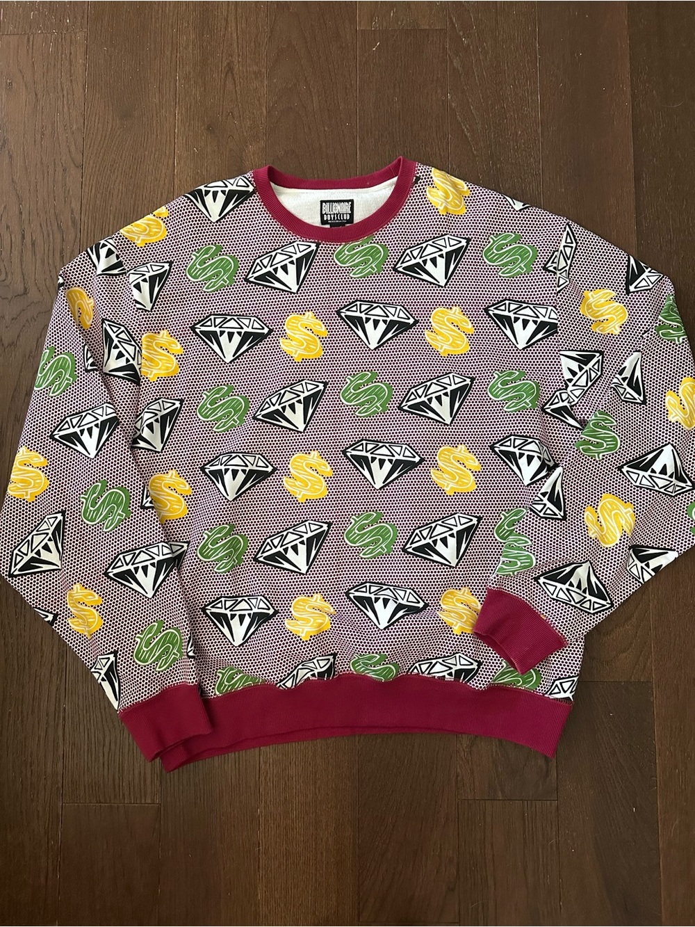 Billionaire Boys Club BB Diamond Dollar Crew Oversized Sweatshirt